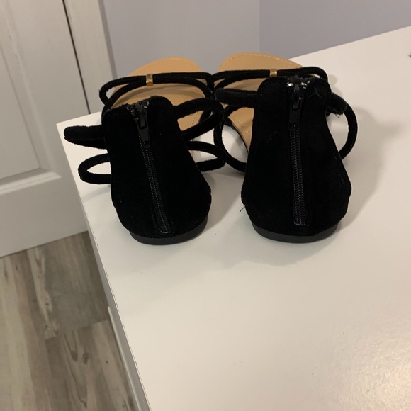 NWOT Black Suede Sandals - Picture 4 of 5